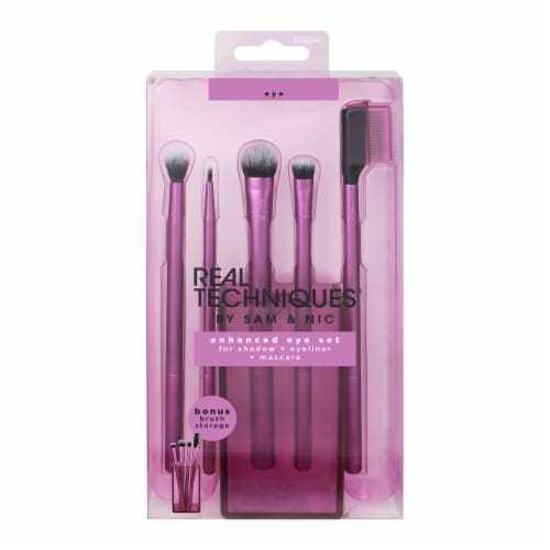 Real Techniques Enhanced Eye Brush Set Perspective: front