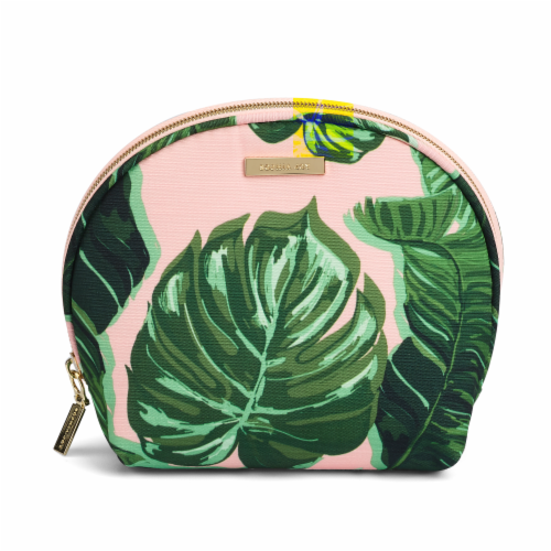 Sophia Joy Tropical Haze Round Top Cosmetic Organizer Bag Perspective: front