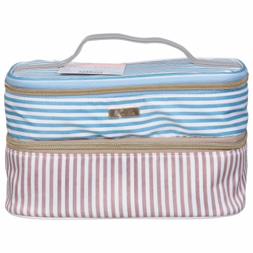 Scunci Stripe Cosmetic Bag Perspective: front