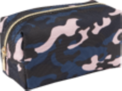 Scunci Camo Cosmetic Bag Perspective: front