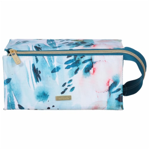 Scunci Watercolor Floral Cosmetic Bag Perspective: front