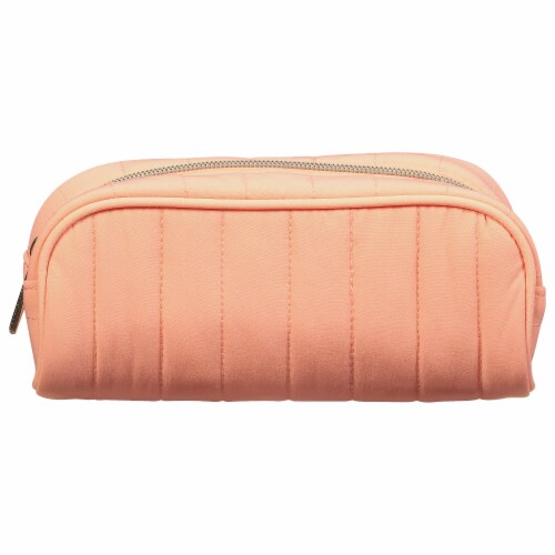 Scunci Quilt Cosmetic Bag - Coral Perspective: front
