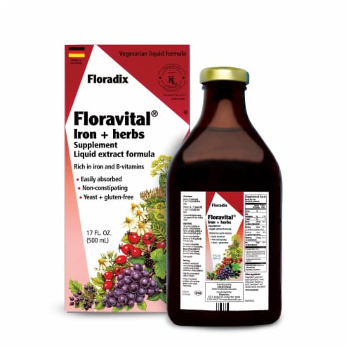 Floradix Floravital® Iron & Herbs Perspective: front