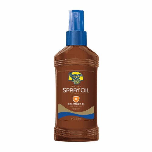Banana Boat Tanning Oil Spray SPF 8 Perspective: front