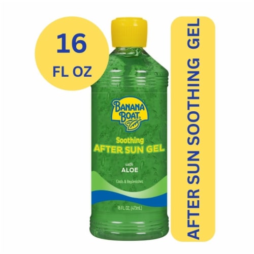 Banana Boat Soothing After Sun Gel With Aloe Vera Cools Skin + Replenishes Moisture Perspective: front