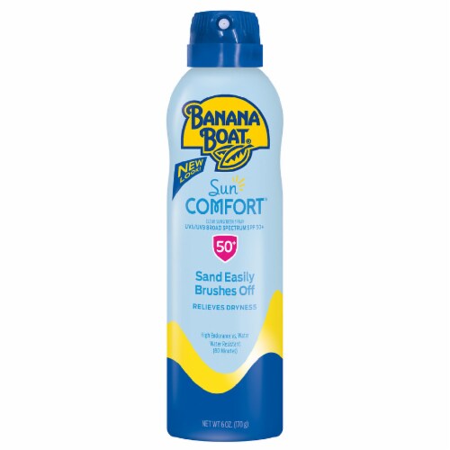 Banana Boat SunComfort Spray Sunscreen SPF 50+ Perspective: front