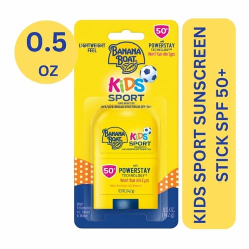 Banana Boat Kids Sport SPF 50+ Broad Spectrum Sunscreen Stick