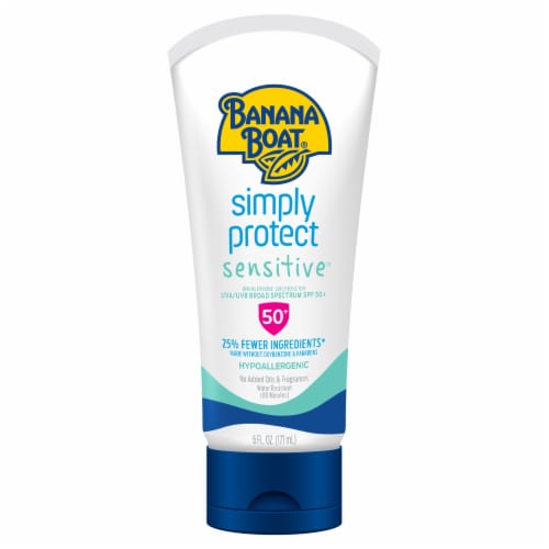 Banana Boat Simply Protect Sensitive Sunscreen Lotion SPF 50+