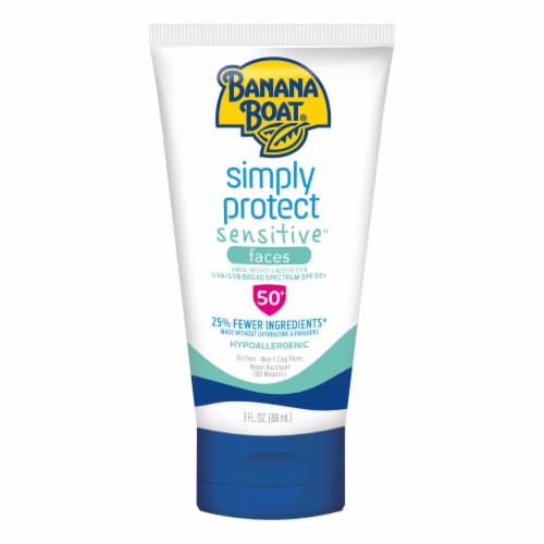 Banana Boat Simply Protect Sensitive Faces Sunscreen Lotion SPF 50+