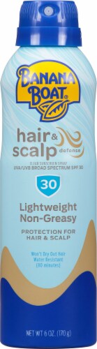 Banana Boat Hair & Scalp Defense Spray Sunscreen SPF 30 Perspective: front