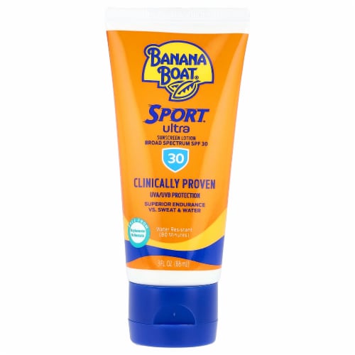 Banana Boat Sport Performance Sunscreen, SPF 30, Water Resistant, 3 fl oz Perspective: front