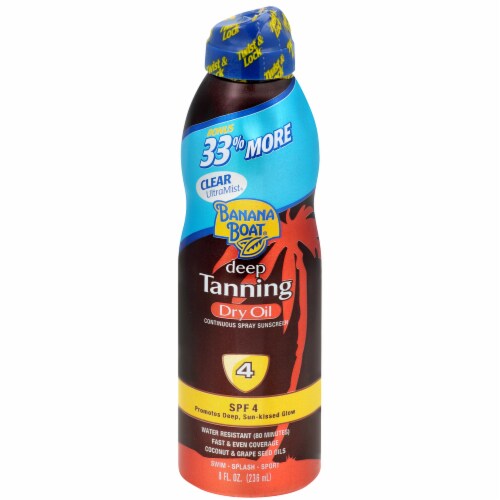 Banana Boat Deep Tanning Dry Oil SPF 4 Perspective: front