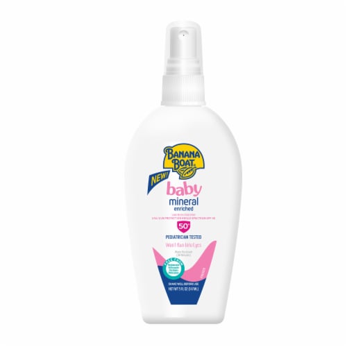 Banana Boat® Baby Mineral Enriched SPF 50 Sunscreen Perspective: front