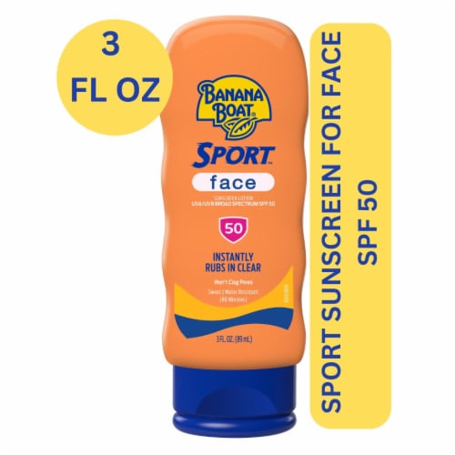 Banana Boat Sport Ultra Sunscreen Lotion for Face SPF 50 Broad Spectrum