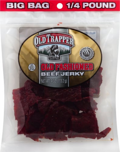 Old Trapper Old Fashioned Beef Jerky Perspective: front
