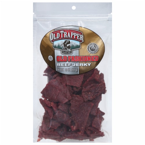Old Trapper Old Fashioned Beef Jerky Perspective: front