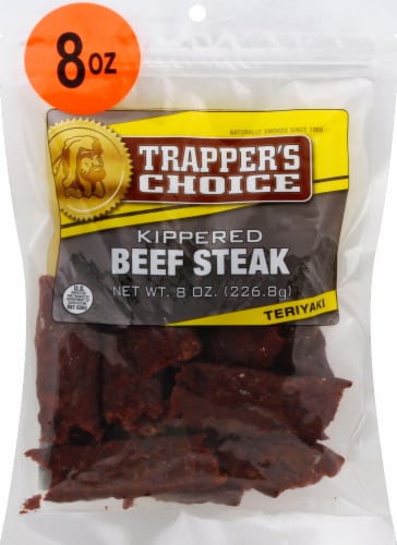 Trapper's Choice Teriyaki Kippered Beef Steak Perspective: front