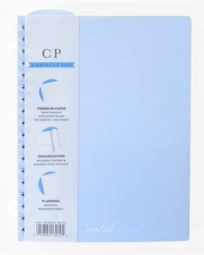 Carolina Pad™ Premium Noted Ideal Book Periwinkle Perspective: front