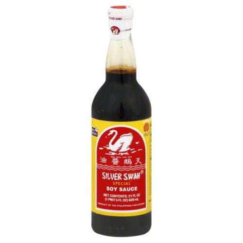 Silver Swan Soy Sauce Perspective: front