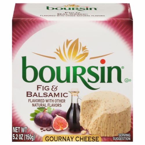 Boursin Fig & Balsamic Gournay Cheese Perspective: front