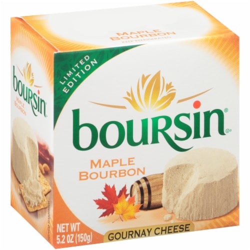 Boursin Maple Bourbon Gournay Cheese Perspective: front