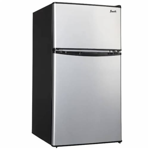 Avanti RA32J3S 3.2 Cu. Ft. Stainless Steel Compact Refrigerator Perspective: front