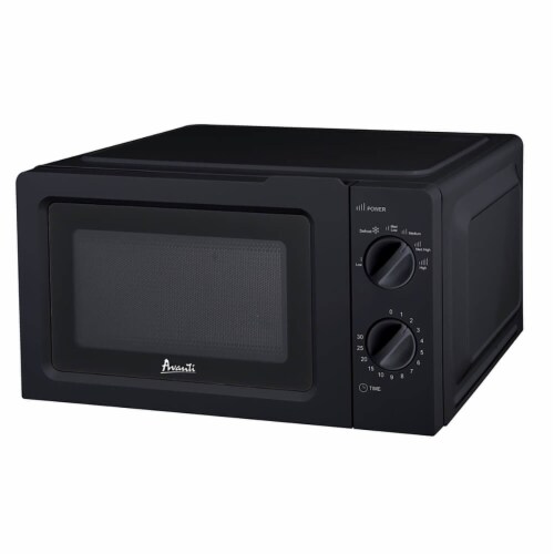 Avanti MM07K1B 0.7 Cu. Ft. Black Countertop Manual Microwave Oven Perspective: front