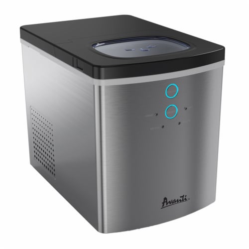 Avanti IM1213S-IS Portable Home Countertop Ice Maker Machine, Stainless Steel Perspective: front