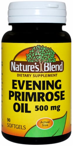 Nature's Blend Evening Primrose Oil Softgels 500mg Perspective: front