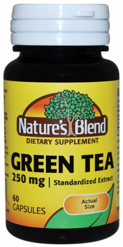Nature's Blend Green Tea Extract Capsules 250mg Perspective: front