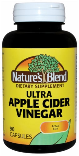 Nature's Blend Ultra Apple Cider Vinegar Capsules 600mg 90 Count Perspective: front