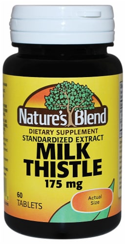 Nature's Blend Milk Thistle Tablets 175mg Perspective: front