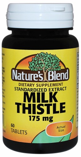 Nature's Blend Milk Thistle Tablets 175mg Perspective: front