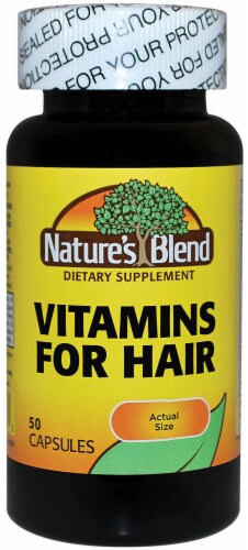 Natures Blend Vitamin For Hair Capsules 50 Count Perspective: front