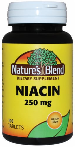 Nature's Blend Niacin Tablets 250mg Perspective: front