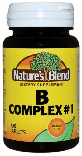 Nature's Blend Complex #1 Tablets 100 Count Perspective: front