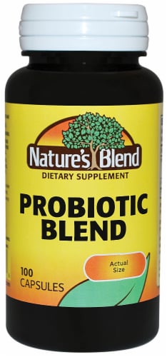 Nature’s Blend Probiotic Blend Capsules Perspective: front