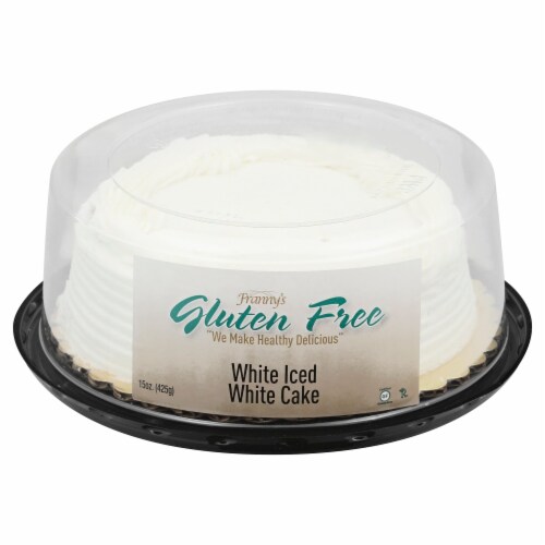 Franny's Gluten Free White Iced White Cake Perspective: front