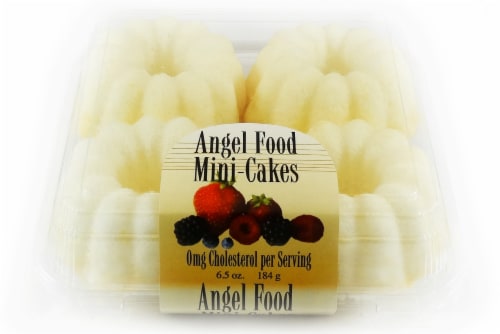 Mini Angel Food Bundt Cakes