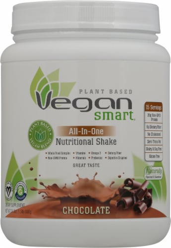 Naturade Vegan Smart All-in-One Chocolate Nutritional Shake Perspective: front