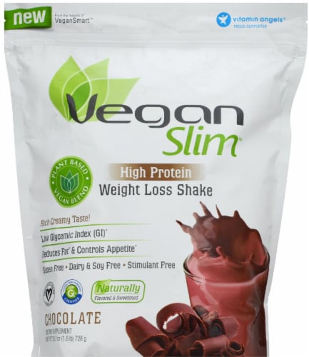 Vegan Slim Chocolate High Protein Weight Loss Shake Mix, 25.7 oz - Food ...