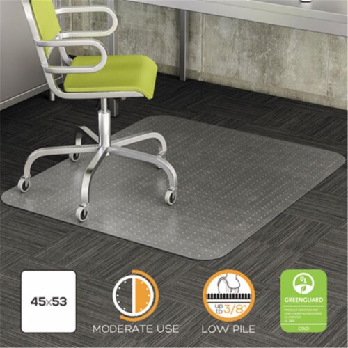 Deflecto Mat,Dura,St,36x48,Rc,Clr CM13142 Perspective: front