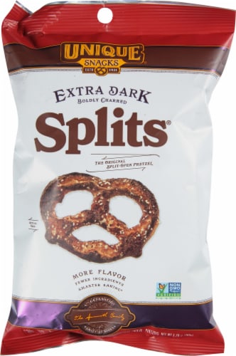 Splits® Extra Dark Pretzels Perspective: front