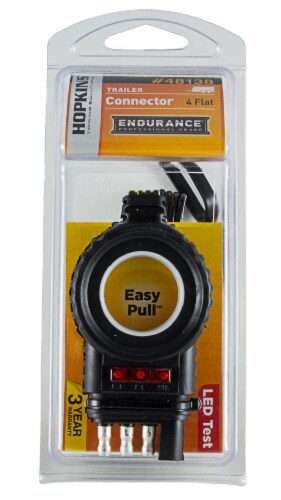Hopkins Easy-Pull 4-Flat LED Trailer Side Perspective: front