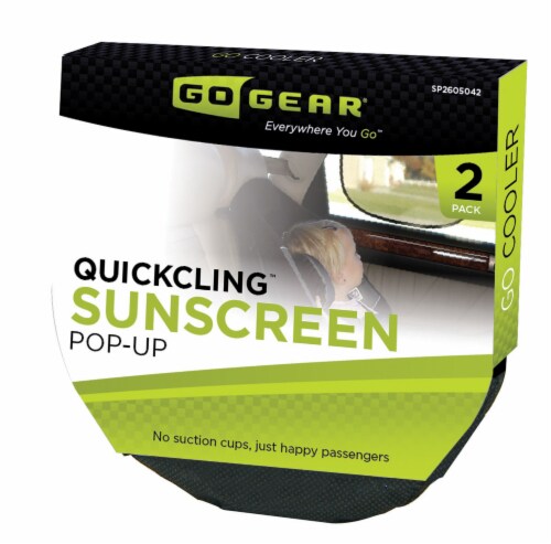 Go Gear QuickCling Pop Up Sunscreen Shades Perspective: front