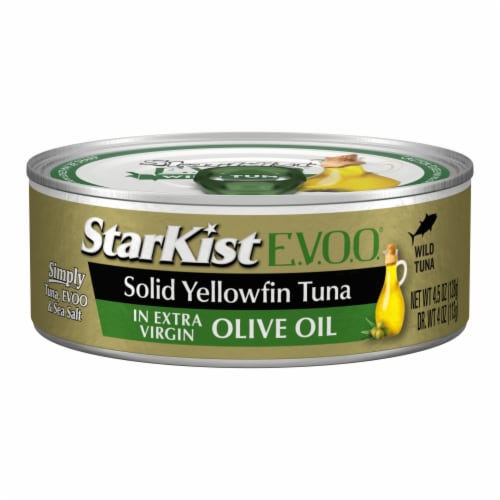  StarKist E.V.O.O. Solid Yellowfin Tuna in Extra Virgin Olive  Oil, 4.5 Oz, Pack of 4 : Grocery & Gourmet Food