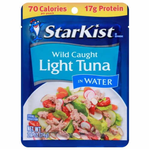 StarKist Light Wild Caught Tuna in Water Pouch Perspective: front