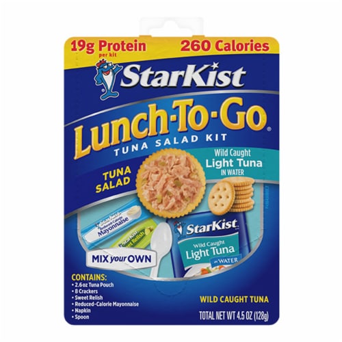 StarKist Lunch To-Go Chunk Light Mix Your Own Tuna Salad Kit (Pouch) Perspective: front