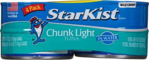StarKist Chunk Light Tuna in Water Cans Perspective: front
