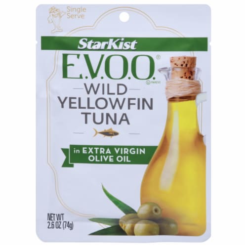 StarKist® Selects E.V.O.O. Yellowfin Tuna in Extra Virgin Olive Oil Pouch Perspective: front